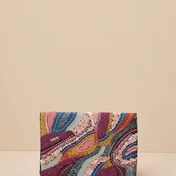 Sachi Black Multi Beaded Embroidered Abstract Clutch
Lulus - Picture 2 of 5